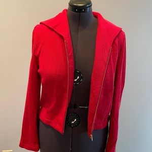 Zippered cardigan